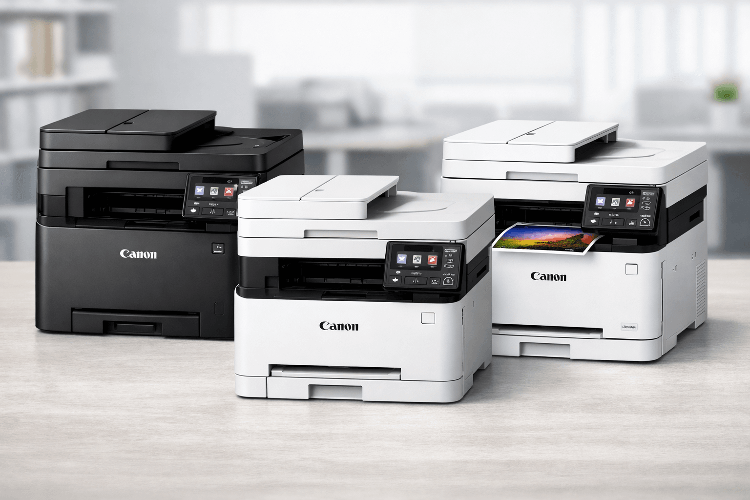 Multifuncționale Canon A4 pentru birouri mici